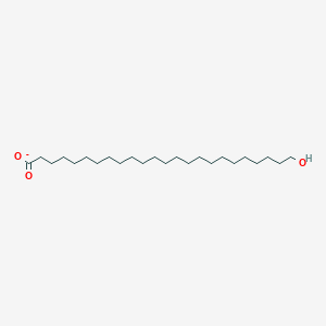 molecular formula C24H47O3- B1265349 omega-Hydroxytetracosanoate 