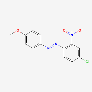 molecular formula C13H10ClN3O3 B12653496 4-Chloro-4'-methoxy-2-nitroazobenzene CAS No. 84613-57-0