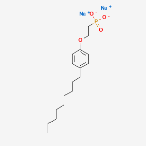 molecular formula C17H27Na2O4P B12653501 Sodium (2-(4-nonylphenoxy)ethyl)) phosphonate CAS No. 83929-25-3