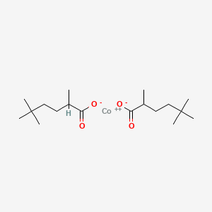molecular formula C18H34CoO4 B12653545 Cobalt bis(2,5,5-trimethylhexanoate) CAS No. 84215-43-0