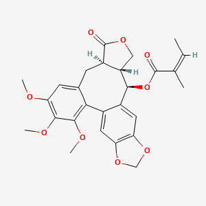 molecular formula C27H28O9 B1265356 Steganangin 