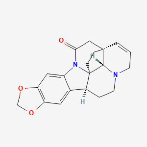 molecular formula C20H20N2O3 B1265357 (1S,14S,18S,19R)-8,10-dioxa-4,17-diazaheptacyclo[15.4.3.01,18.04,19.05,13.07,11.014,19]tetracosa-5,7(11),12,22-tetraen-3-one 