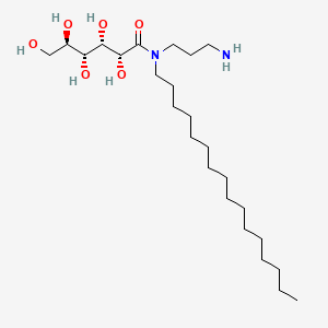 molecular formula C25H52N2O6 B12653668 N-(3-Aminopropyl)-N-hexadecyl-D-gluconamide CAS No. 93840-50-7
