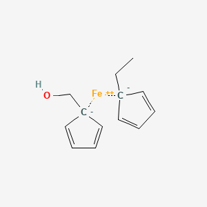 molecular formula C13H16FeO B12653670 1'-Ethylferrocenemethanol CAS No. 1271-84-7