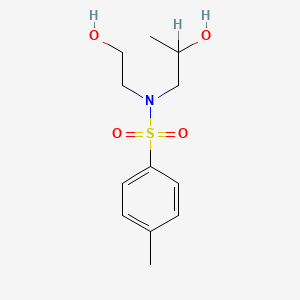 molecular formula C12H19NO4S B1265370 N-(2-HYDROXYETHYL)-N-(2-HYDROXYPROPYL)-P-TOLUENESULFONAMIDE CAS No. 26831-90-3
