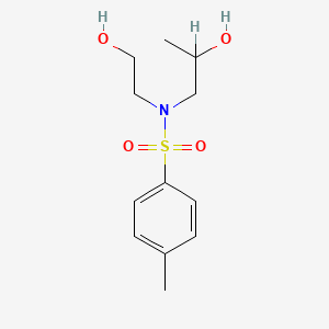 molecular formula C12H19NO4S B1265370 N-(2-Hydroxyethyl)-N-(2-hydroxypropyl)-p-toluenesulphonamide CAS No. 26831-90-3