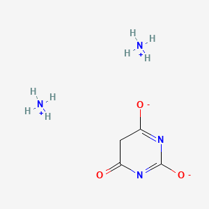 molecular formula C4H10N4O3 B12653721 Ammonium barbiturate CAS No. 67008-01-9