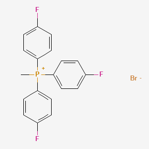 molecular formula C19H15BrF3P B12653742 Tris(4-fluorophenyl)(methyl)phosphanium bromide CAS No. 61249-18-1