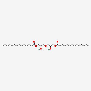 molecular formula C34H66O7 B12653766 Oxybis(2-hydroxypropane-3,1-diyl) dimyristate CAS No. 93776-80-8