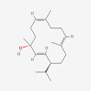 molecular formula C20H34O B12653768 (1R,2E,4R,7E,11Z)-1,7,11-trimethyl-4-propan-2-ylcyclotetradeca-2,7,11-trien-1-ol 