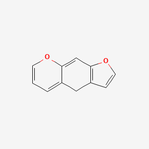 molecular formula C11H8O2 B12653769 4H-Furo(3,2-g)(1)benzopyran CAS No. 326-21-6