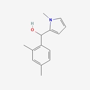 molecular formula C14H17NO B12653779 2,4-Dimethylphenyl-(1-methyl-2-pyrrolyl)methanol 