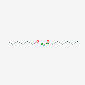 molecular formula C12H26MgO2 B12653820 Magnesium di(hexanolate) CAS No. 21643-32-3