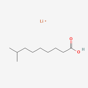 molecular formula C10H20LiO2+ B12653837 Lithium tert-decanoate CAS No. 84878-38-6