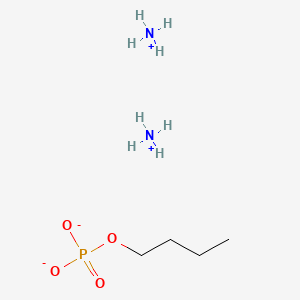 molecular formula C4H17N2O4P B12653860 Phosphoric acid, butyl ester, ammonium salt CAS No. 53127-03-0