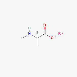 molecular formula C4H8KNO2 B12653927 Potassium N-methylalaninate CAS No. 29782-73-8