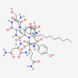 molecular formula C48H73N11O15 B12653944 Iturin C CAS No. 52229-92-2