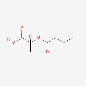molecular formula C7H12O4 B12653963 1-Carboxyethyl butyrate CAS No. 84681-86-7