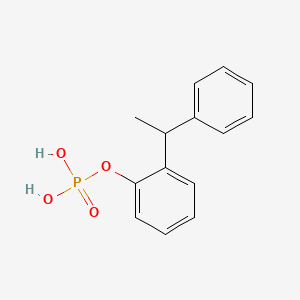 molecular formula C14H15O4P B12654012 2-(1-Phenylethyl)phenyl dihydrogen phosphate CAS No. 94200-31-4