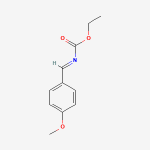 molecular formula C11H13NO3 B12654014 Ethyl ((4-methoxyphenyl)methylene)-carbamate CAS No. 81977-68-6