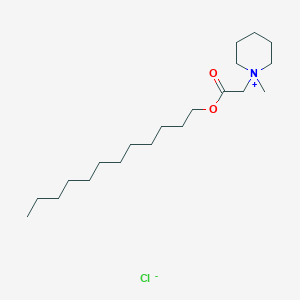 molecular formula C20H40ClNO2 B12654028 1-[2-(Dodecyloxy)-2-oxoethyl]-1-methylpiperidin-1-ium chloride CAS No. 5338-48-7