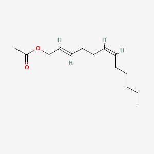 molecular formula C14H24O2 B12654040 (2E,6Z)-Dodeca-2,6-dienyl acetate CAS No. 93923-92-3