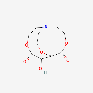 molecular formula C10H15NO6 B12654043 2,2',2''-Nitrilotriethyl tartrate CAS No. 29870-23-3