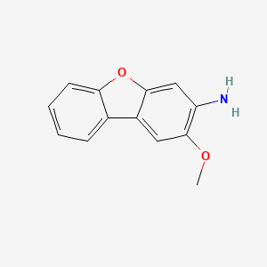 molecular formula C13H11NO2 B1265410 3-Amino-2-methoxydibenzofuran CAS No. 5834-17-3