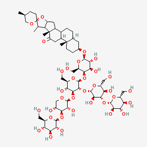 molecular formula C62H100O33 B12654104 Diuranthoside C CAS No. 132998-88-0