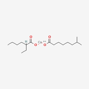 molecular formula C17H32CaO4 B12654111 (2-Ethylhexanoato-O)(isononanoato-O)calcium CAS No. 94247-33-3