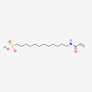 molecular formula C15H29NO4S B12654136 ((1-Oxoallyl)amino)dodecanesulphonic acid CAS No. 93983-64-3