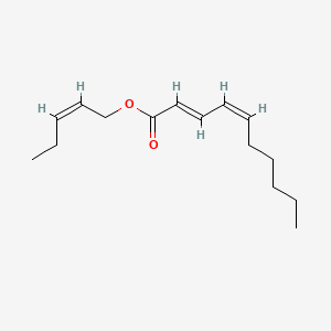 molecular formula C15H24O2 B12654151 (Z)-2-Pentenyl (2E,4Z)-2,4-decadienoate CAS No. 94109-95-2