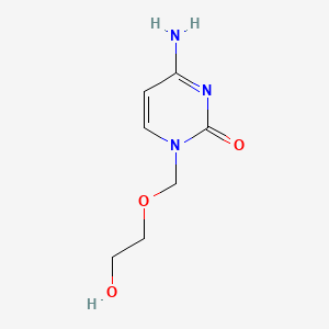 molecular formula C7H11N3O3 B12654158 1-((2-Hydroxyethoxy)methyl)cytosine CAS No. 68724-12-9