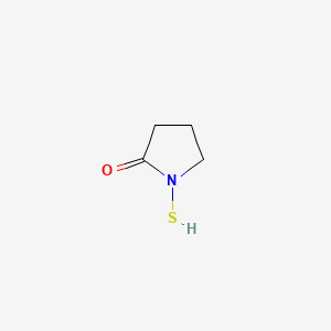 molecular formula C4H7NOS B12654178 1-Mercaptopyrrolidin-2-one CAS No. 85443-50-1