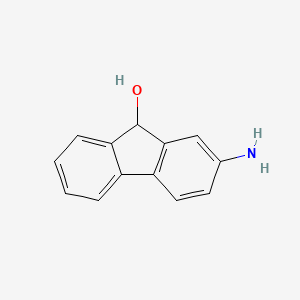 molecular formula C13H11NO B1265422 2-AMINO-9-FLUORENOL CAS No. 33417-27-5