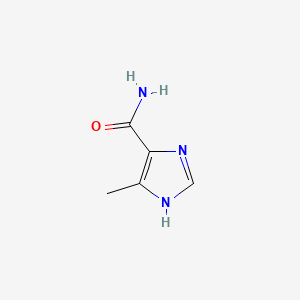 molecular formula C5H7N3O B12654254 1H-Imidazole-4-carboxamide, 5-methyl- CAS No. 77421-51-3
