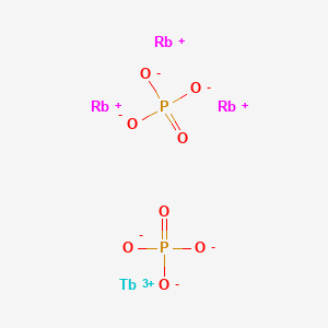 molecular formula O8P2Rb3Tb B12654260 Trirubidium terbium bis(phosphate) CAS No. 68998-32-3
