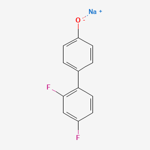 molecular formula C12H7F2NaO B12654276 Sodium 2',4'-difluoro(1,1'-biphenyl)-4-olate CAS No. 84145-01-7
