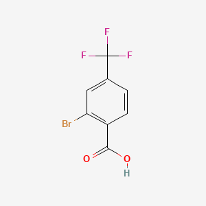molecular formula C8H4BrF3O2 B1265428 2-Bromo-4-(trifluoromethyl)benzoic acid CAS No. 328-89-2