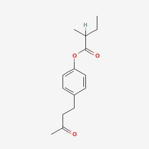 molecular formula C15H20O3 B12654313 4-(3-Oxobutyl)phenyl 2-methylbutyrate CAS No. 84812-73-7