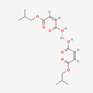 molecular formula C16H24O8Zn B12654327 Zinc diisobutyl dimaleate CAS No. 93917-82-9