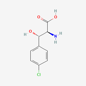 molecular formula C9H10ClNO3 B12654353 (2R,3R) 3-Hydroxy-3-(p-chlorophenyl)serine 