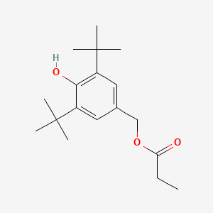 molecular formula C18H28O3 B12654368 3,5-Di-tert-butyl-4-hydroxybenzyl propionate CAS No. 89022-83-3