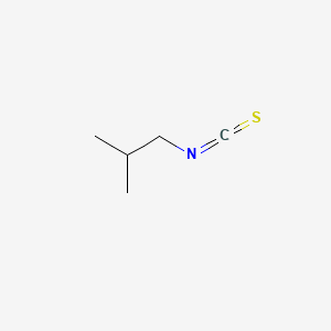 molecular formula C5H9NS B1265438 Isobutyl isothiocyanate CAS No. 591-82-2