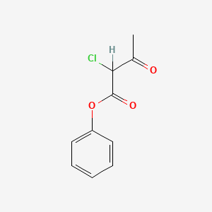 molecular formula C10H9ClO3 B12654390 Phenyl 2-chloroacetoacetate CAS No. 85153-61-3