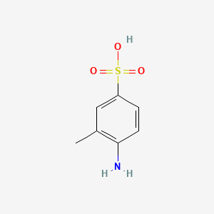 molecular formula C7H9NO3S B1265443 4-Amino-3-methylbenzenesulfonic acid CAS No. 98-33-9