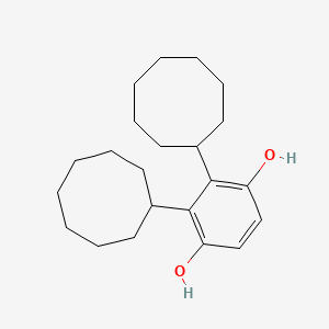 molecular formula C22H34O2 B12654454 Dicyclooctylhydroquinone CAS No. 93841-46-4