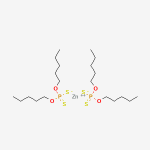 molecular formula C20H44O4P2S4Zn B12654482 Zinc bis(O,O-dipentyl) bis(dithiophosphate) CAS No. 7282-31-7