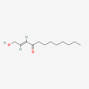 molecular formula C12H22O2 B12654484 1-Hydroxy-2-dodecen-4-one CAS No. 142450-03-1