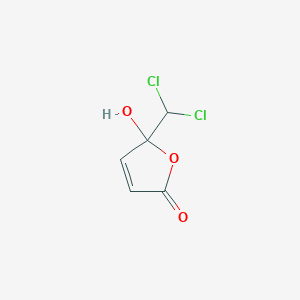 molecular formula C5H4Cl2O3 B12654496 5-(Dichloromethyl)-5-hydroxy-2(5H)-furanone CAS No. 154180-03-7